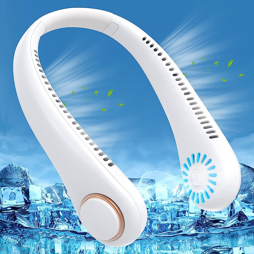 Rechargeable Neck Fan – Portable Hands-Free Mini AC Cooling Fan (Pakistan)