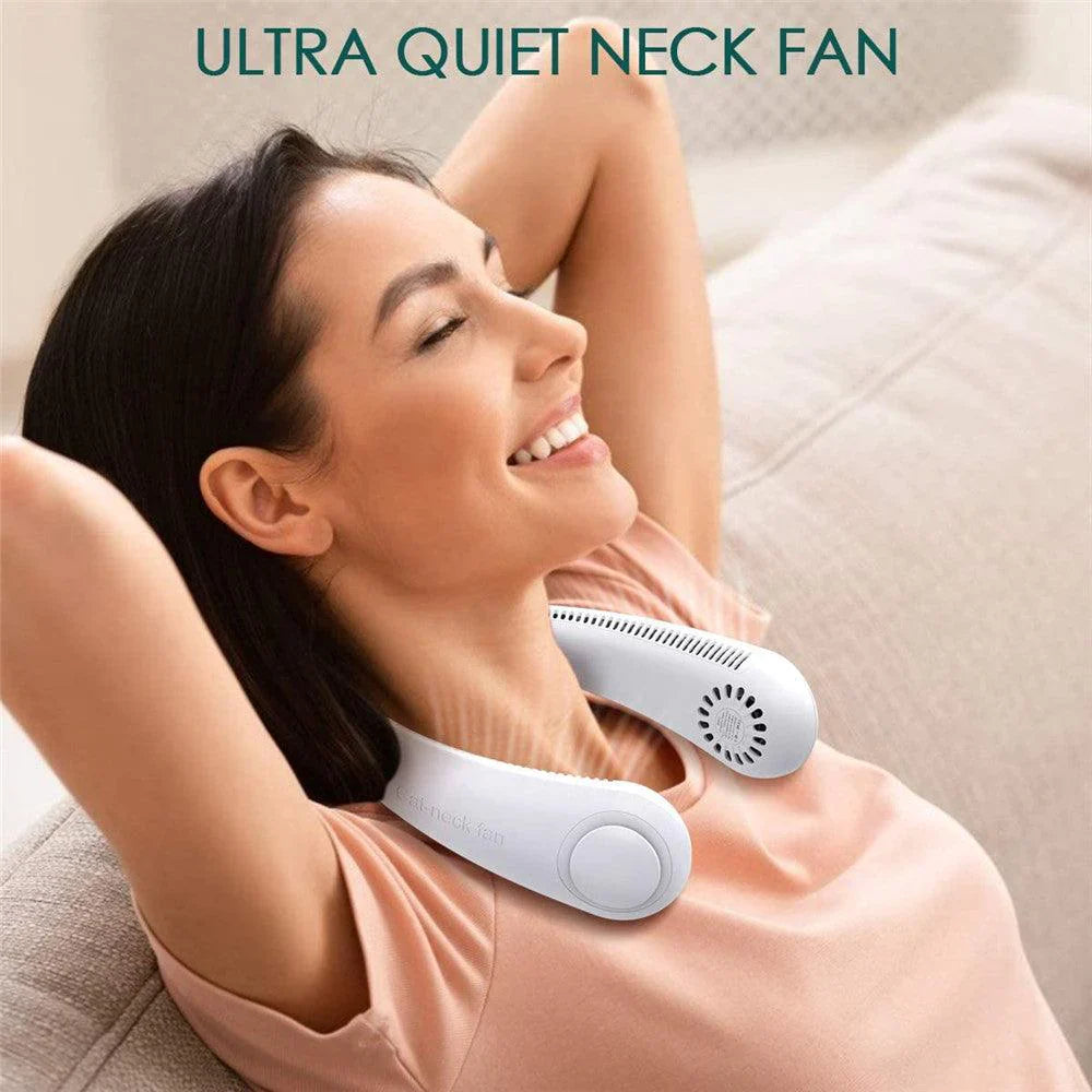 Rechargeable Neck Fan – Portable Hands-Free Mini AC Cooling Fan (Pakistan)
